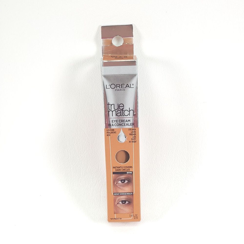 LOREAL True‎ Match Eye Cream in a Concealer W 7-8 Dark 0.4 fl oz (12 mL) SEALED